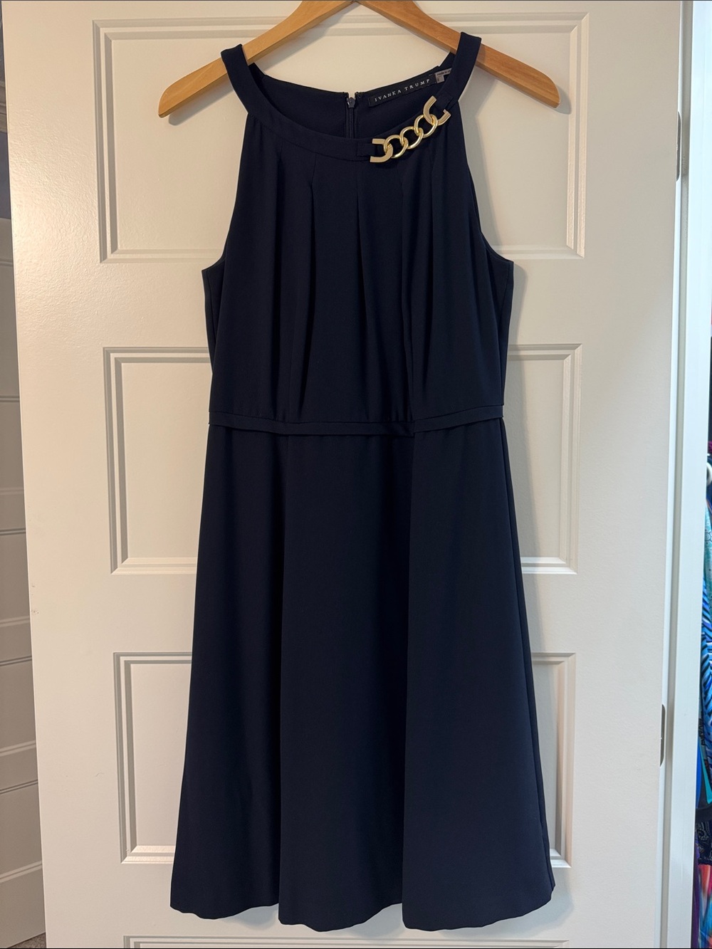 NWOT Ivanka Trump navy dress, size 8
